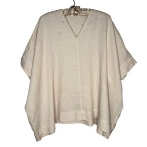 Beaumont Organic 100% Linen XS Oversized Boxy Cut‎ Minimalist Lagenlook Neutral